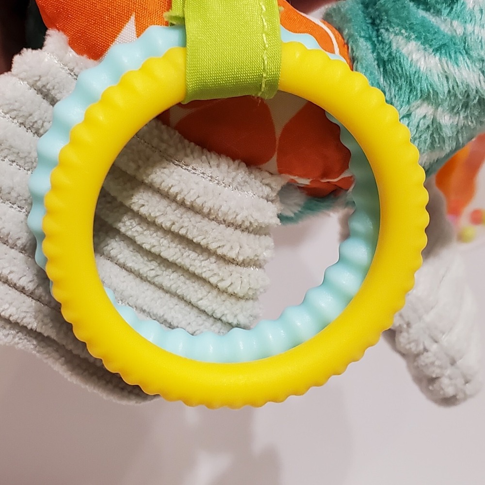 Bright Starts Elephant Baby Rattle and Crinkle Teether Set - Picture 9 of 16